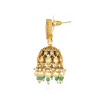 Green Jhumar Earring | Firdaus Collection | Heritage Luxury | Jaipurio